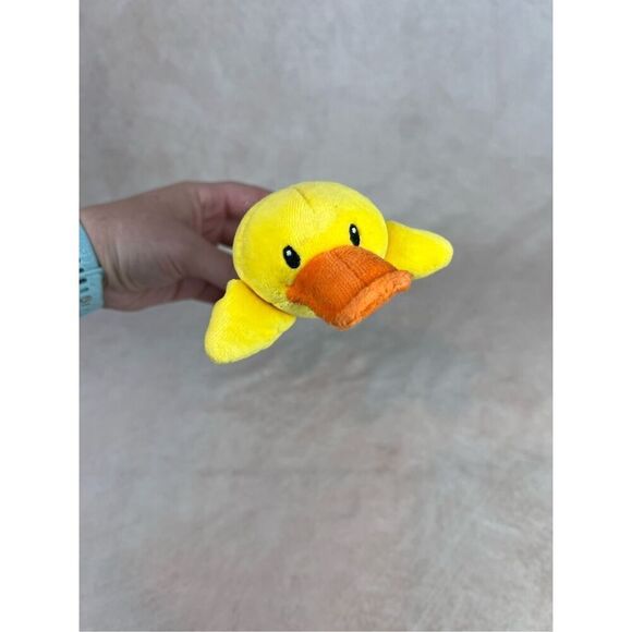 Vintage Gund Baby Beanstix Flappy Stuffed Plush Duck Rattle Rare - Picture 4 of 7